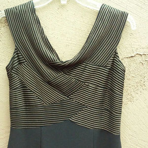 SJ Collection Black & Gold Sz 8 Maxi Evening Wear